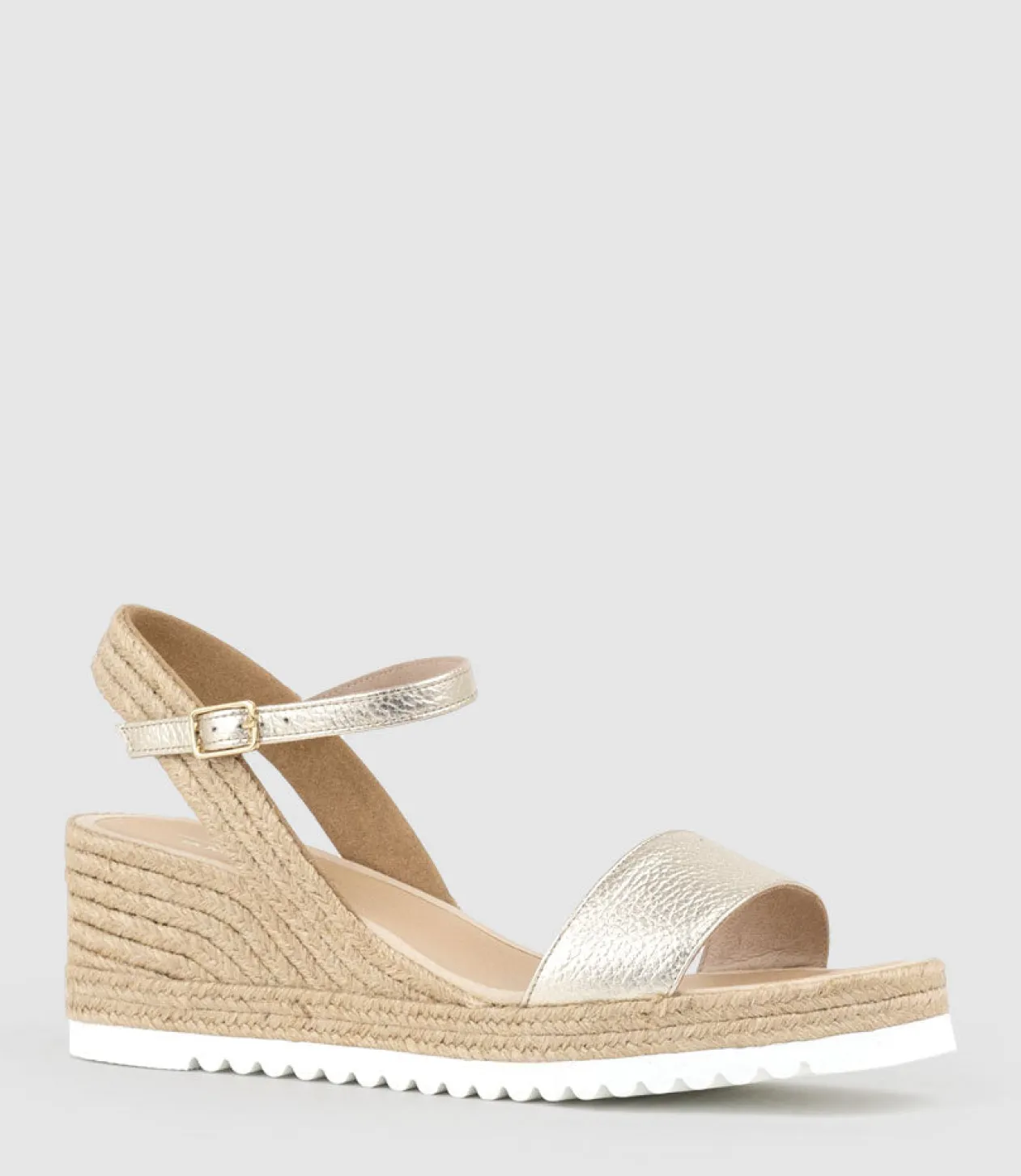 Mylo Single Strap Espadrille In Platino
