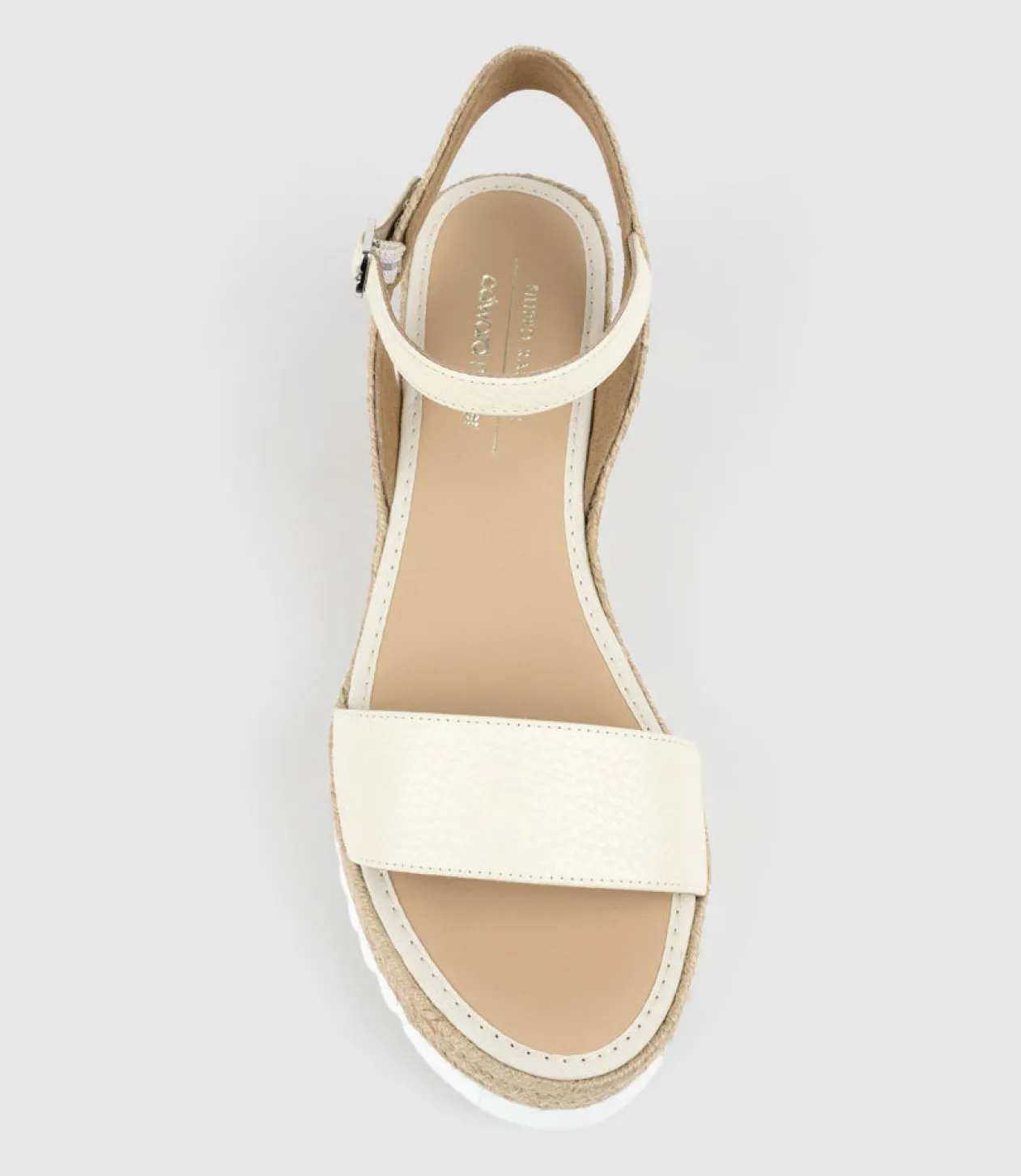 Mylo Single Strap Espadrille In Offwhite