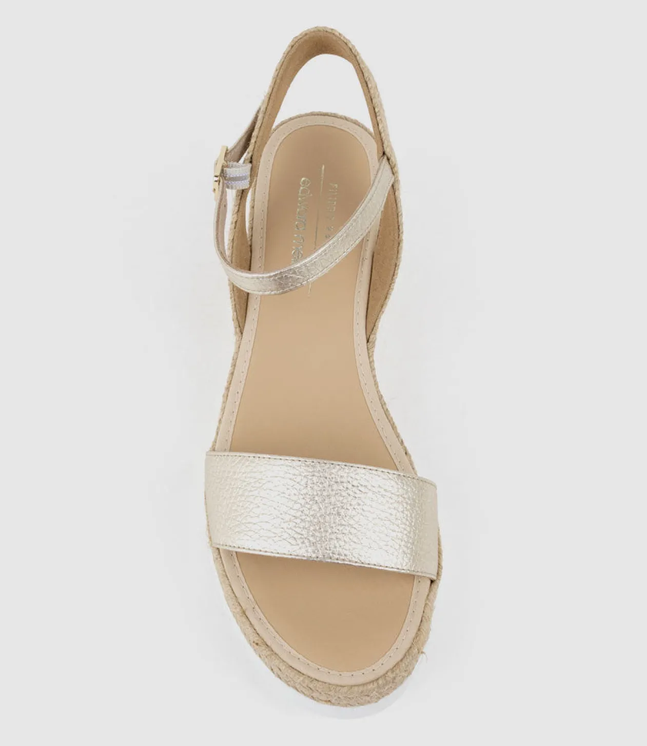 Mylo Single Strap Espadrille In Platino