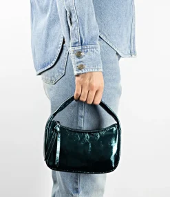 Nara Small Soft Bag In Peacock Crush
