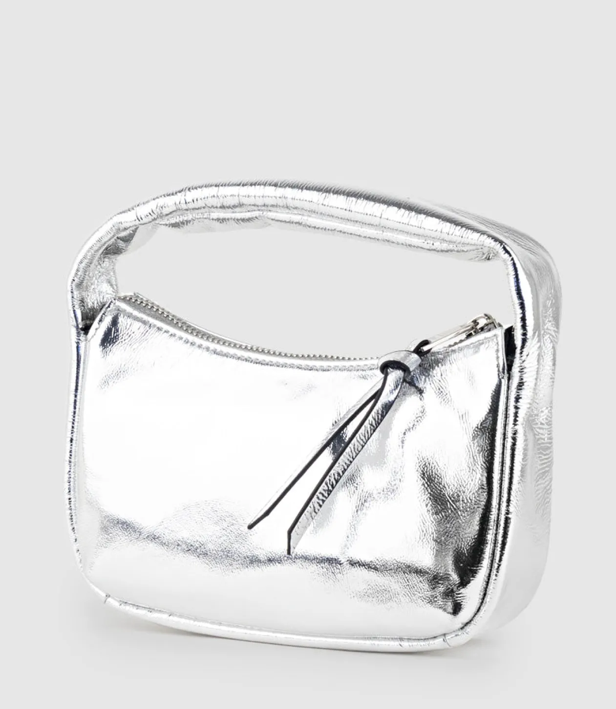 Nara Small Soft Bag In Silver Crush