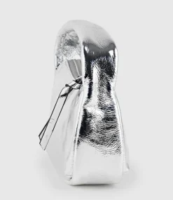 Nara Small Soft Bag In Silver Crush