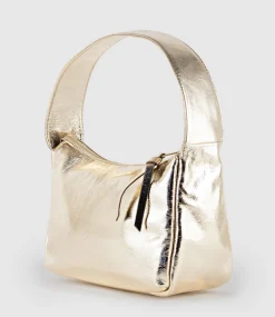 Narina Large Soft Bag In Gold Crush
