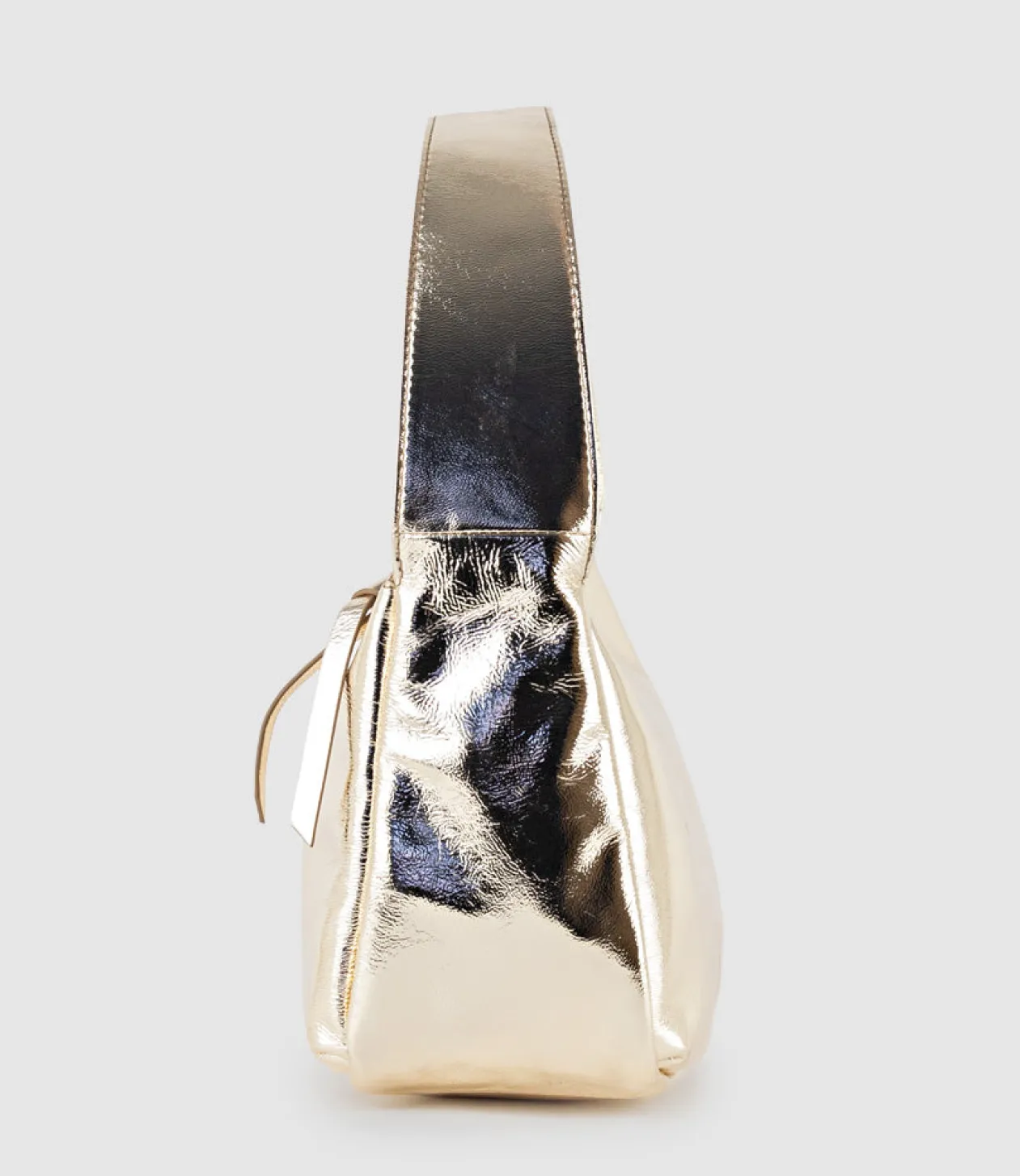 Narina Large Soft Bag In Gold Crush