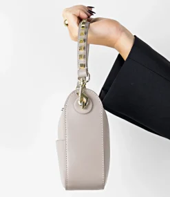 Natania Small Box Bag In Taupe