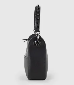 Natania Small Box Bag In Black