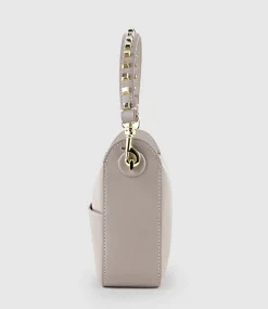 Natania Small Box Bag In Taupe