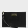 Nereli Oversized Clutch In Black Suede