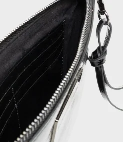 Nereli Oversized Clutch In Black Patent