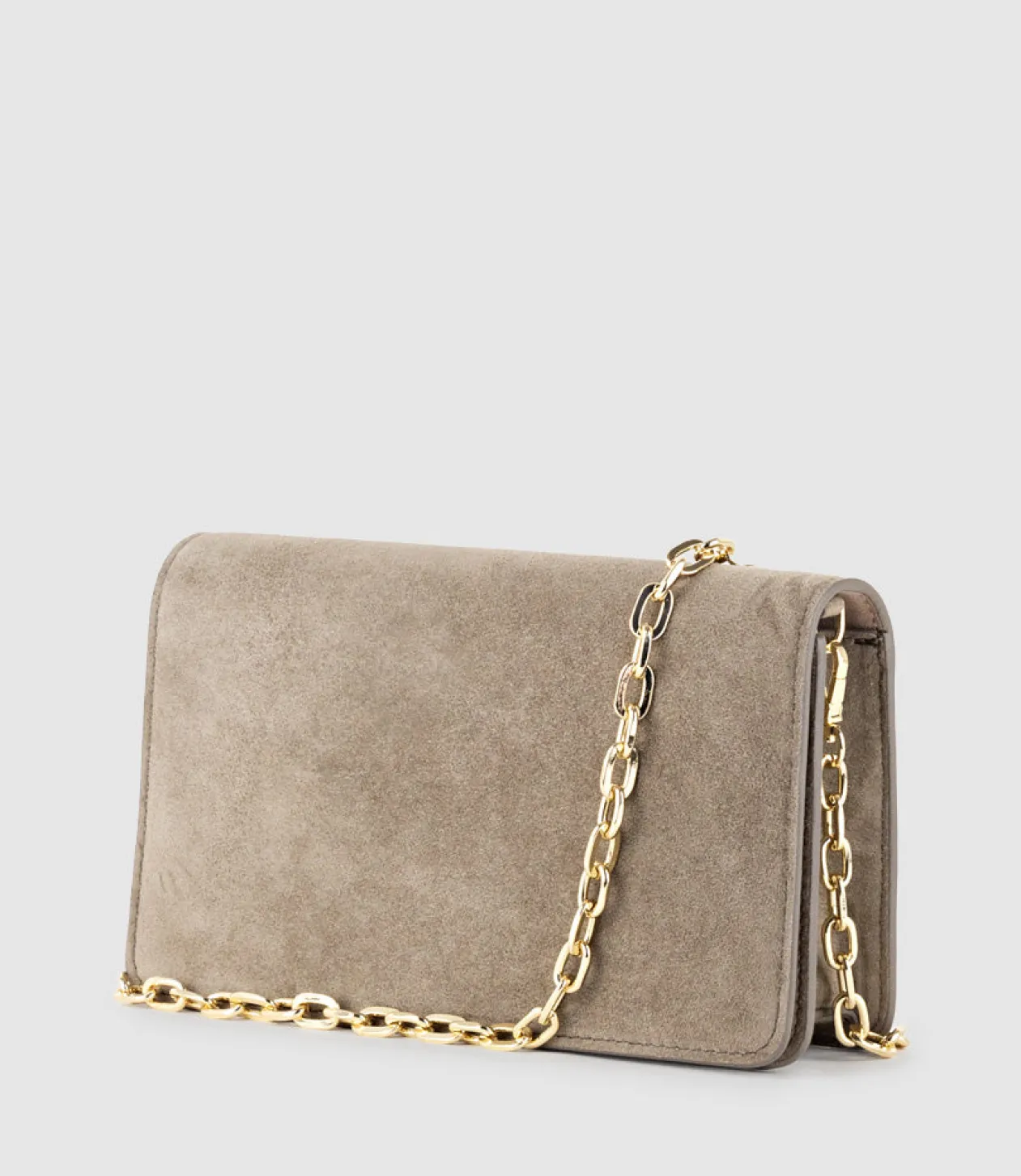 Nyx Evening Bag In Latte Suede