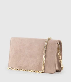 Nyx Evening Bag In Nude Suede