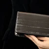 Nyx Evening Bag In Pewter Eel