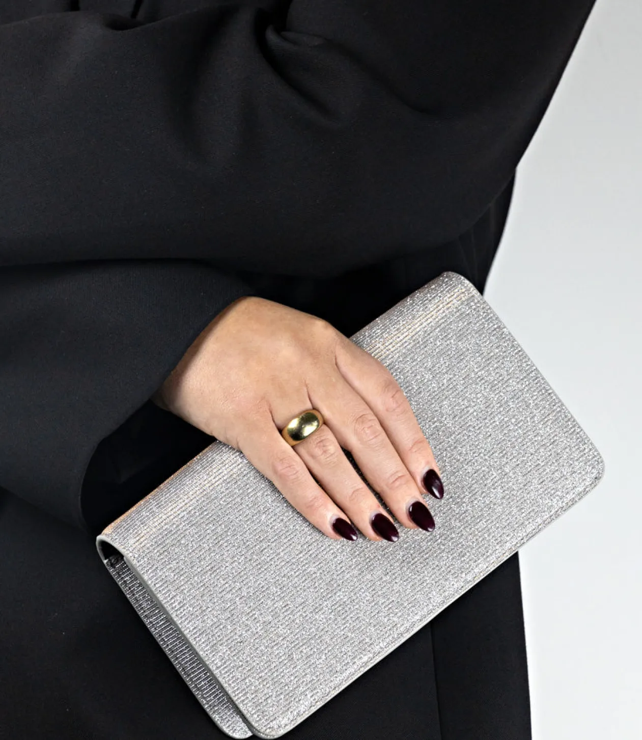 Nyx Evening Bag In Silver Ritz