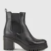 Paxton Chukka Boot On Rubber Heel In Black