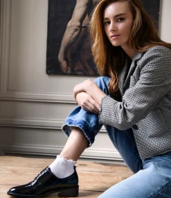 Percy30 Lace Up In Black Patent