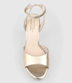 Rena100 Open Toe Platform Sandal In Rosegold