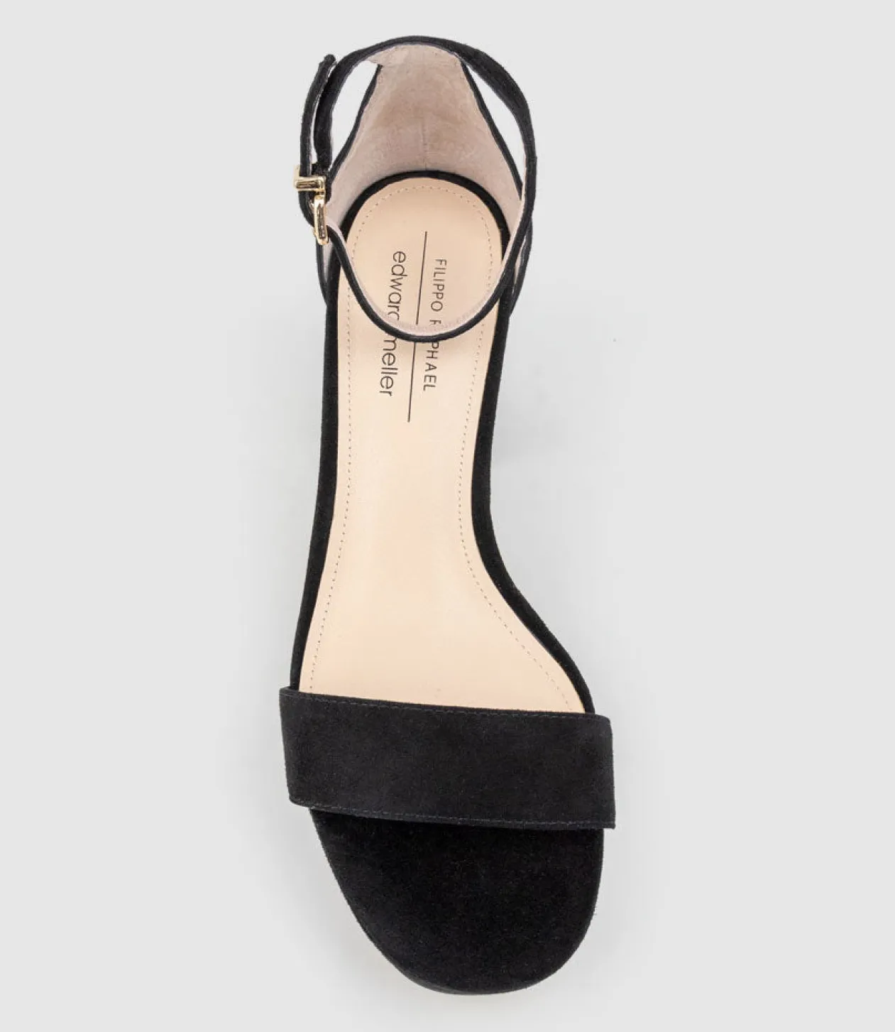 Resdin80 Single Strap Platform Sandal In Black Suede