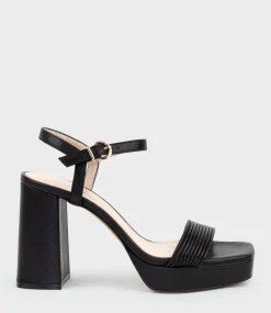 Rialto95 Banded Strap Platform Sandal In Black