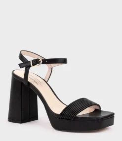 Rialto95 Banded Strap Platform Sandal In Black