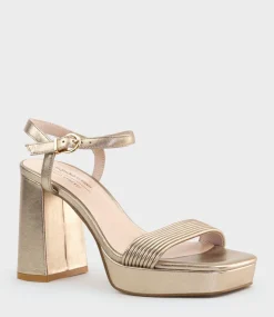 Rialto95 Banded Strap Platform Sandal In Rosegold