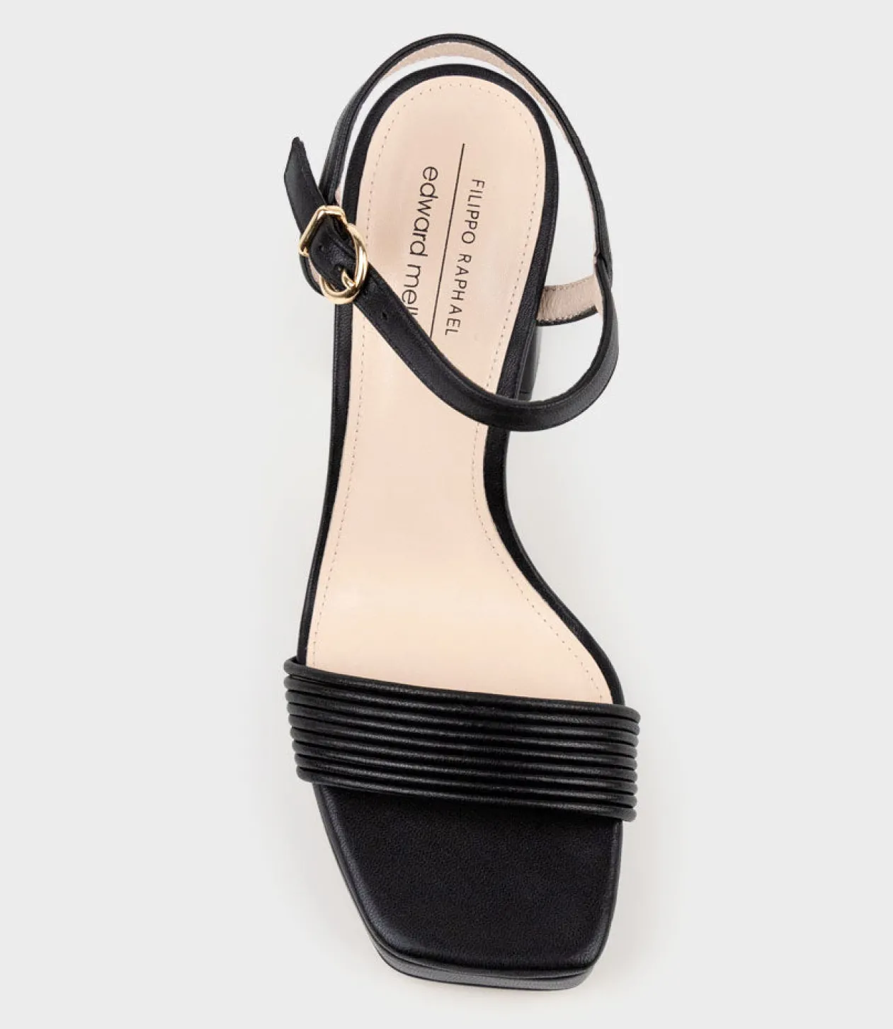 Rialto95 Banded Strap Platform Sandal In Black