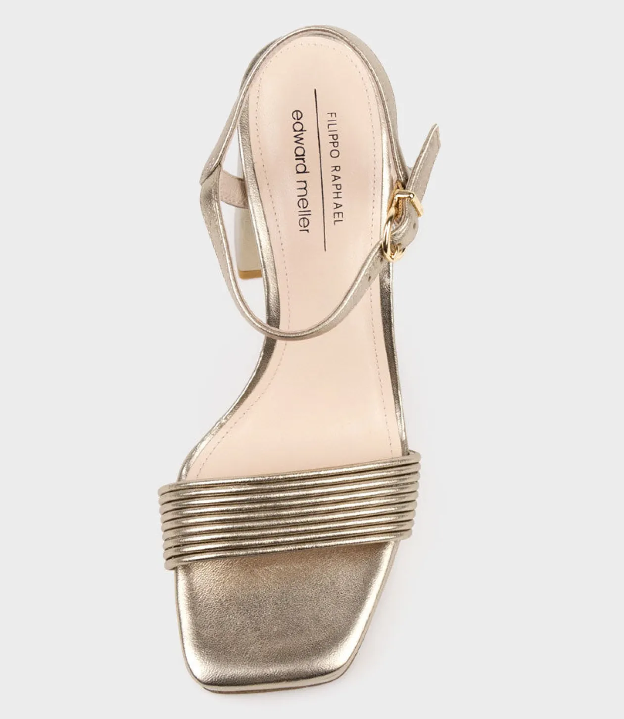 Rialto95 Banded Strap Platform Sandal In Rosegold