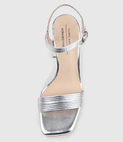 Rialto95 Banded Strap Platform Sandal In Silver