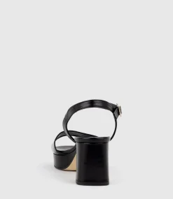 Roe65 Platform Sandal In Black