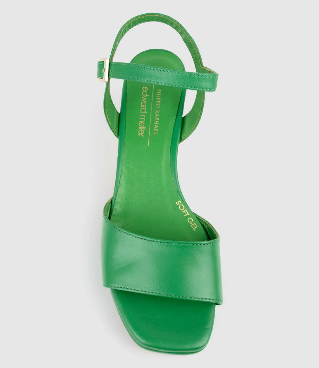 Roe65 Platform Sandal In Green