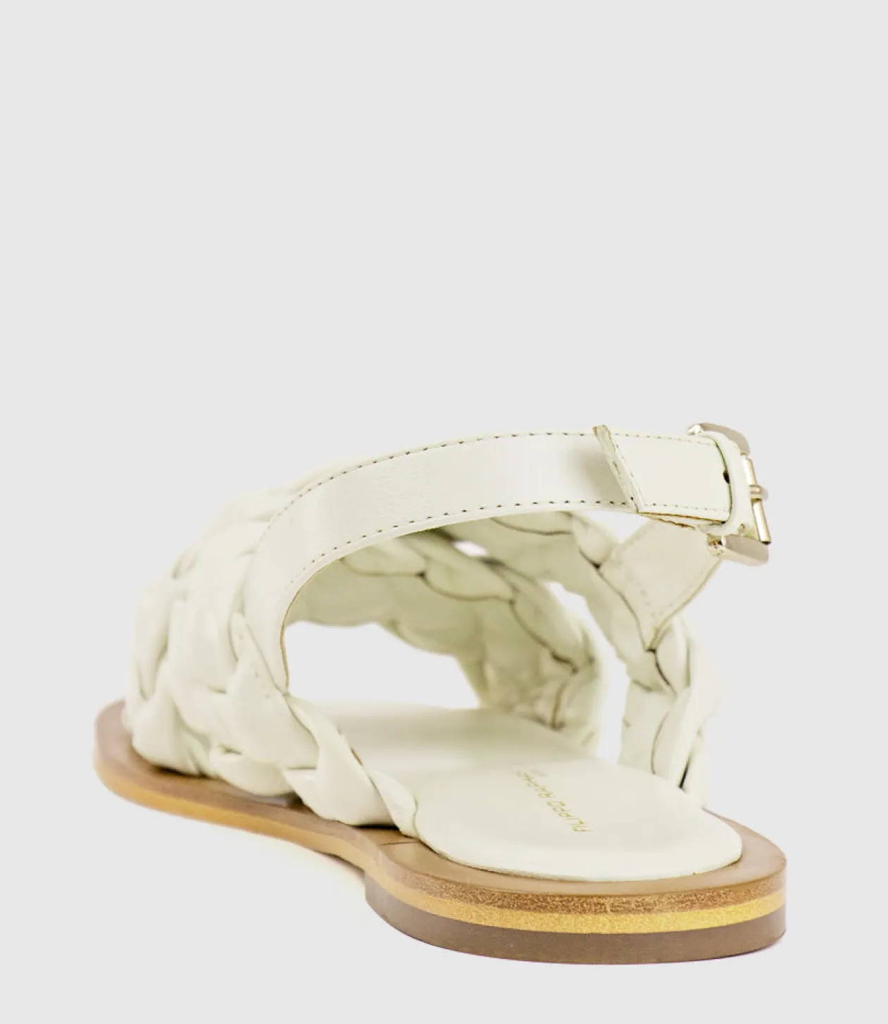 Sadira Woven Crossover Sandal In White