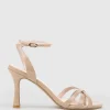 Saige85 Strappy Sandal In Nude High Shine