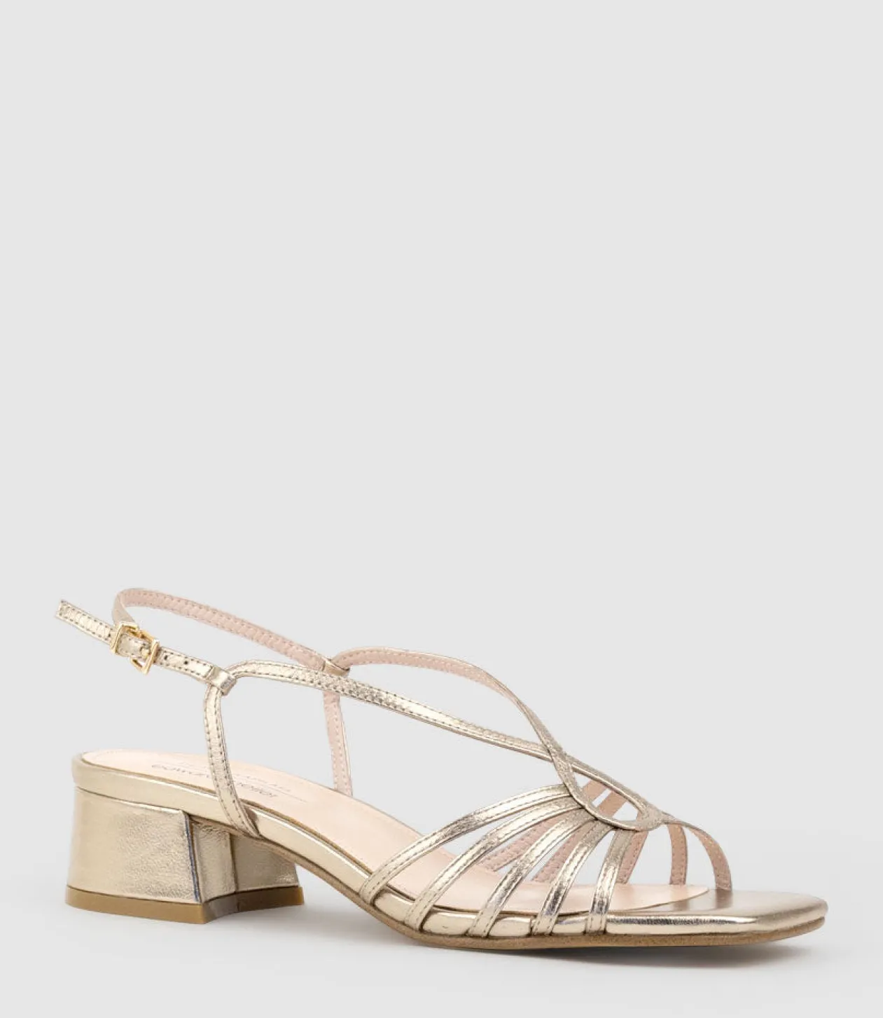 Sama35 Strappy Sandal In Rosegold