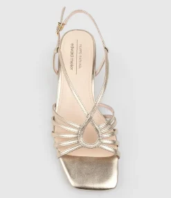 Sama35 Strappy Sandal In Rosegold