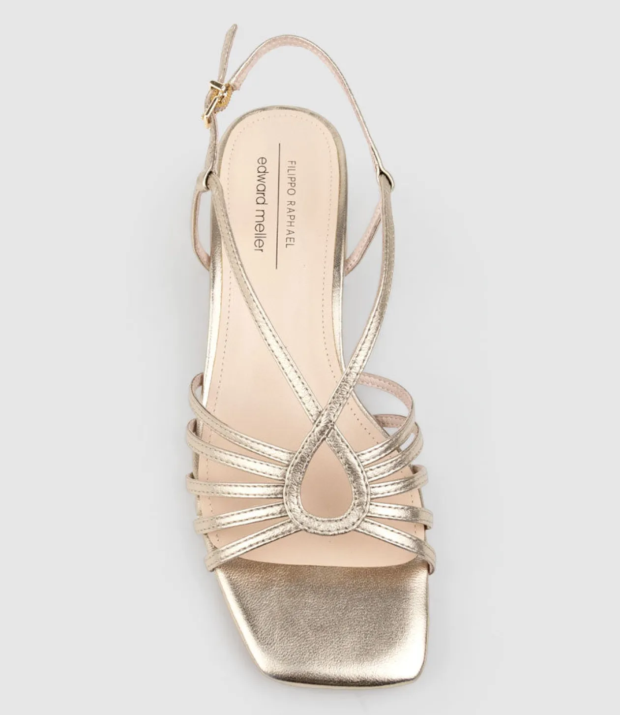 Sama35 Strappy Sandal In Rosegold