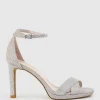 Santo90 Asymmetrical Platform Sandal In Silver Ritz