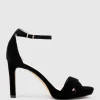 Santo90 Asymmetrical Platform Sandal In Black Suede