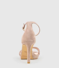 Santo90 Asymmetrical Platform Sandal In Nude Suede