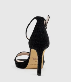 Santo90 Asymmetrical Platform Sandal In Black Speckle