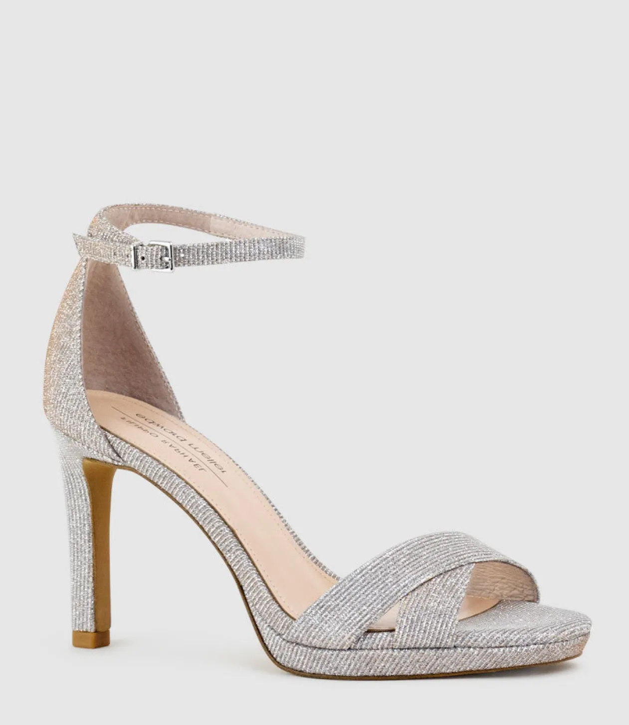 Santo90 Asymmetrical Platform Sandal In Silver Ritz