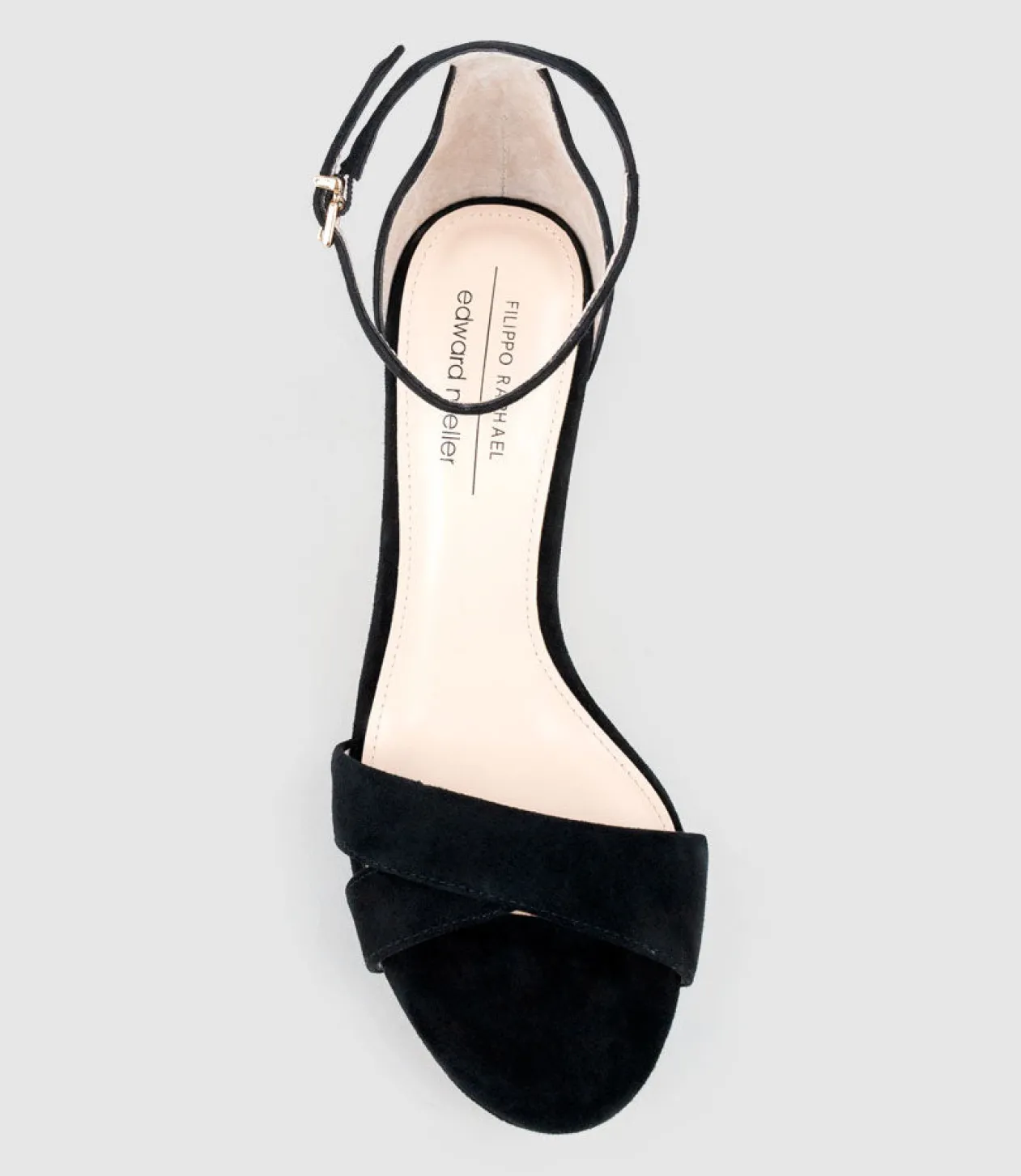 Santo90 Asymmetrical Platform Sandal In Black Suede