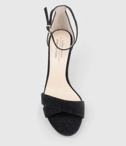 Santo90 Asymmetrical Platform Sandal In Black Speckle