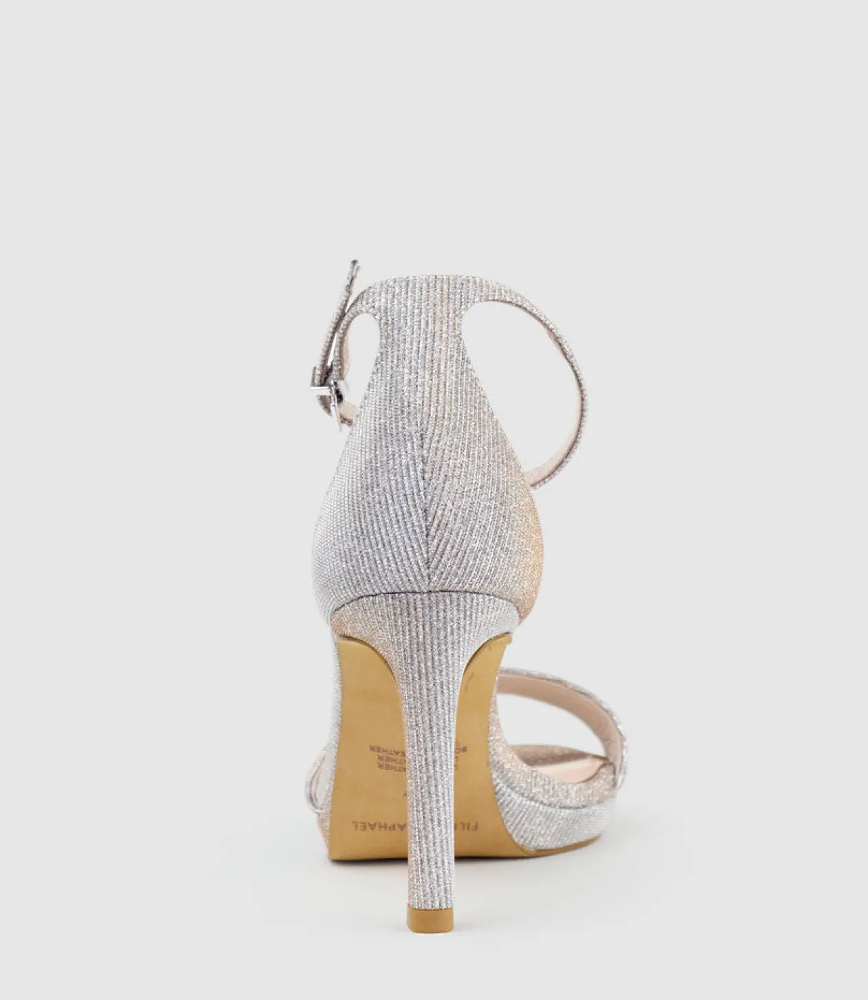 Santo90 Asymmetrical Platform Sandal In Silver Ritz