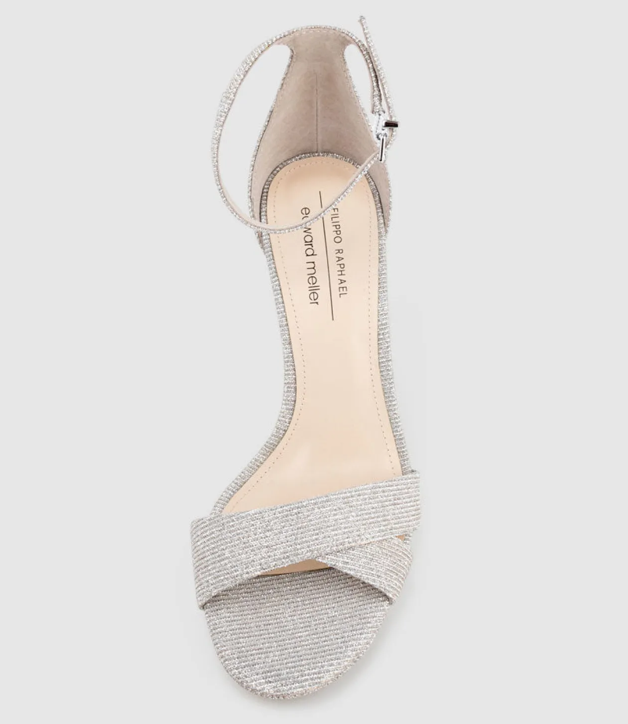 Santo90 Asymmetrical Platform Sandal In Silver Ritz