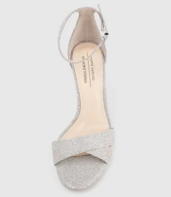 Santo90 Asymmetrical Platform Sandal In Silver Ritz