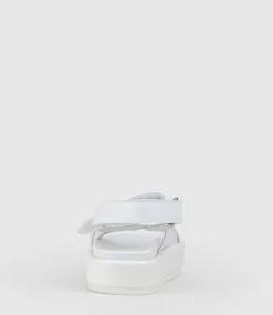 Saskia Mesh Footbed Sandal In White