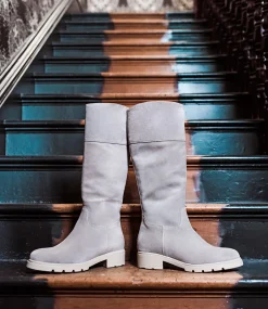 Savoury Classic Knee Boot In Pebble Suede