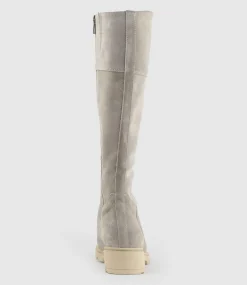 Savoury Classic Knee Boot In Pebble Suede