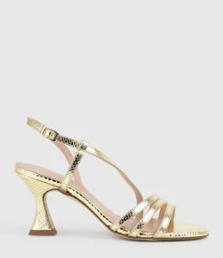 Sedai70 Strappy Sandal In Gold Snake