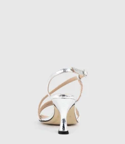 Sedai70 Strappy Sandal In Silver Snake