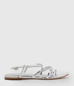Serville Strappy Sandal In Silver